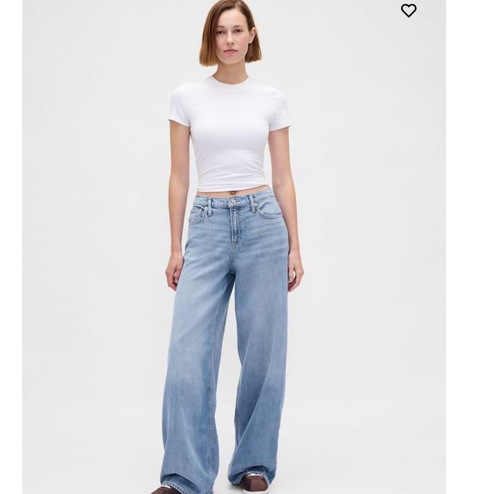 Gap Baggy Mid Rise Ultrasoft Denim 29 NWT